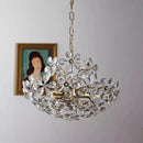Axyaa Crystal Chandelier: Elegant Nordic French Style Lighting for Living Room Bedroom Study