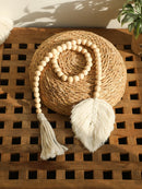 Axyaa Macrame Leaf Wall Hanging Rope Decor