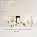 Axyaa Glass Ball Branch Chandeliers - Nordic Light Postmodern Luxury LED Pendant Lights