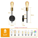 Axyaa Nordic Room Ceiling Lights: Modern Minimalist Iron Wall Lamp for Bedroom & Study