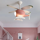 Axyaa Modern Ceiling Fan Lights for Kids' Bedroom and Dining Room LED Indoor Lighting