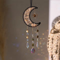 Axyaa Moon Crystal Pendant Sun Catcher Garden Car Decoration