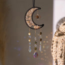 Axyaa Moon Crystal Pendant Sun Catcher Garden Car Decoration
