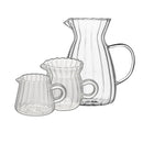 Axya Nordic Glass Coffee Milk Jug Set with Handle - Cafe Drinkware