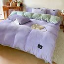 Axyaa Velvet Duvet Cover Set - Warm & Cozy Bedding for Twin Queen King