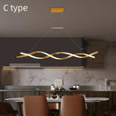 Axyaa Modern Nordic LED Pendant Light with Remote Dimming