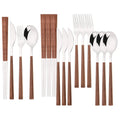Axyaa 16-Piece Luxury Stainless Steel Tableware Set, Knife Fork Spoon Chopsticks