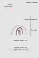 Axyaa Rainbow U Pendant Light - Living Dining Chandelier