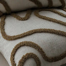 Axyaa 45x45cm Line Tufted Chenille Pillow Cover for Indoor Living Room Sofa