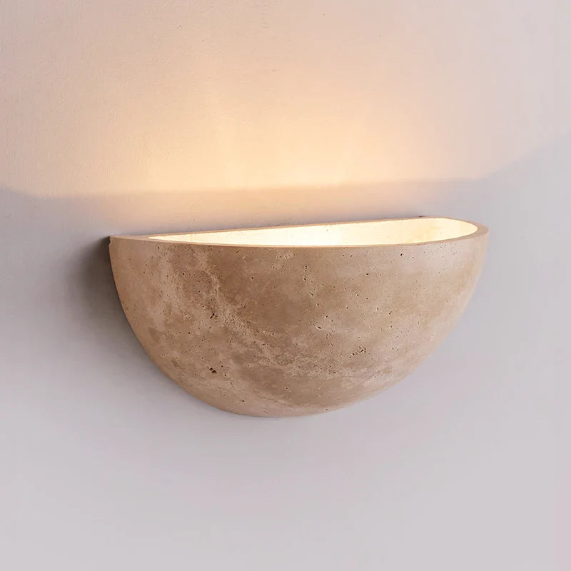 Axyaa Yellow Travertine LED Wall Lamp Nordic Modern Stair Home Lighting