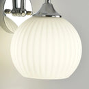 Axyaa Chrome Metal LED Wall Lamp with Acrylic Shade for Bedroom and Corridor