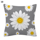 Flower Letter Print Cushion Cover for Stylish Home Decor by Axyaa