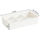 Axyaa Expandable Plastic Drawer Organizer with Partition Board Tray - Scalable Utensils Holder