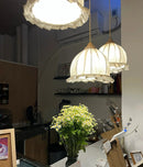 Axyaa Wabi Sabi Fabric Pendant Lamp for Bedroom and Dining Room