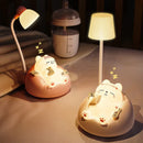 Axyaa Animal Pet LED Table Night Light Eye-Caring Desk Lamp Warm White