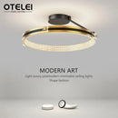 Axyaa Crystal Circular LED Ceiling Light for Living Room, Bedroom, Dining Room