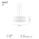 Axyaa White Jade Glass Chandeliers for Restaurants Minimalist Nodic Lamp Home Decor