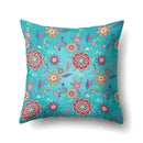 Abstract Geometric Bohemian Pillowcase in Colorful Exotic Style by Axyaa
