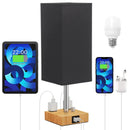 Axyaa Dimmable LED Table Lamp with USB C+A Charging Ports