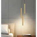Axyaa Minimalist Tube Pendant Lights for Bedroom Dining Living Room Chandelier