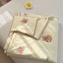 Axyaa Cartoon Ice Silk Summer Blanket: Double-Sided Cool Feeling Lightweight Duvet