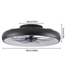 Axyaa Variable Frequency Chandelier Lamp Fan with 6 Speeds Timming for Restaurant Bedroom
