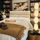 Axyaa LED Floor Lamp, Remote Control Dimming, Modern Minimalist Nordic Style