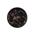 Axyaa Golden Marble Pattern Ceramic Plate - New Nordic Style Steak Plate