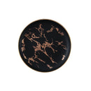 Axyaa Golden Marble Pattern Ceramic Plate - New Nordic Style Steak Plate