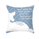 Axyaa Reindeer Print Cushion Cover: Nordic Modern Geometric Design for Home Sofa.