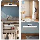 Axyaa Magnetic Clock Lamp: LED USB Rechargeable, Stepless Dimming Cabinet Night Light