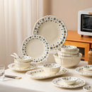 Axyaa Blue Cherry Blossom Ceramic Tableware Set