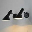 Axyaa Nordic Minimalist Black Iron LED Wall Light for Bedroom & Living Room