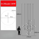 Axyaa Modern Duplex Pendant Light for Staircase, Villa, Hall, and Bedside