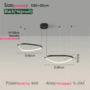 Nordic Triangle Ring Pendant Lamps by Axyaa - Modern Hanging Lighting Fixture for Home Decor