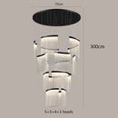 Axyaa Elegant Staircase Chandelier Indoor  Lighting Fixture Home Ceiling Lights