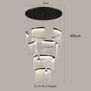 Axyaa Elegant Staircase & Hall Ceiling Chandelier - Indoor Lighting Fixture