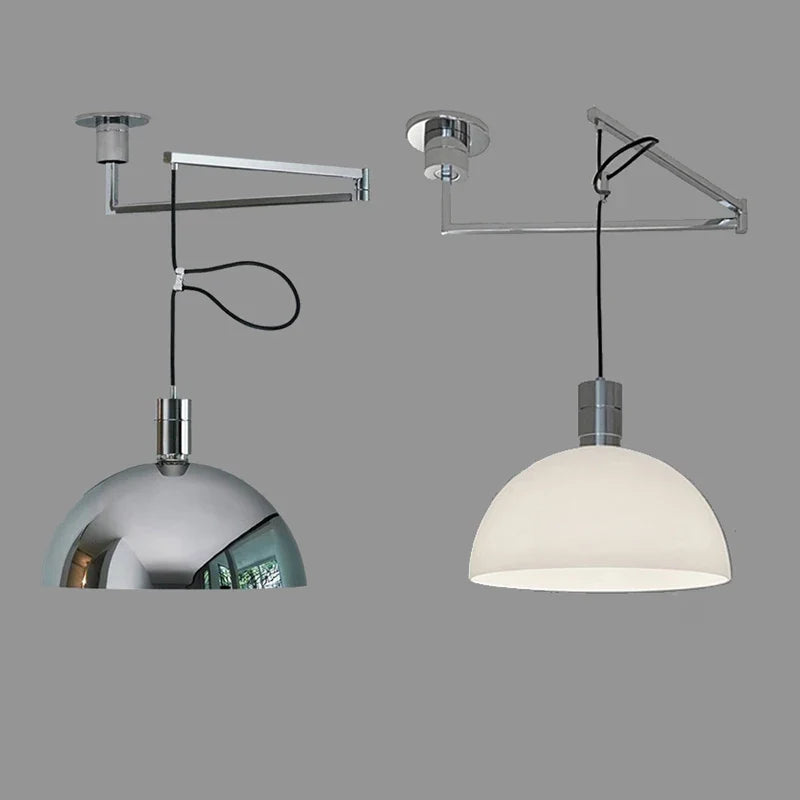 Axyaa Modern Telescoping Pendant Lights Rotatable Metal Ceiling Lamps for Dining, Kitchen, and Study