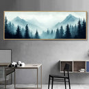 Axyaa Mountain Mist Canvas Art Print for Modern Home Decor