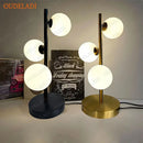 Axyaa Glass Ball Table Lamp Bedroom Bedside Nordic Living Room Floor Study Desk Light