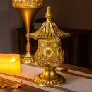Axyaa Retro Hollow Carved Table Lamp for Romantic Home Decor