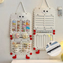 Axyaa Hair Bows & Jewelry Organizer Wall Hanging - Space Saving Accessory Holder