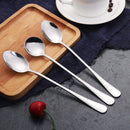 Axyaa Long Handle Stainless Steel Coffee Spoon Ice Cream Dessert Korean Style Tableware
