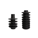 Axyaa Geometric Circle Spiral Black Resin Flower Vase Home Decoration Accessories