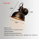 Axyaa Iron Outdoor Wall Lamp Rustic Industrial Style for Home Decor & Lighting
