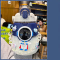 Axyaa Kawaii Astronaut Space Water Bottle 1300ml BPA-Free with 3D Stickers Straw