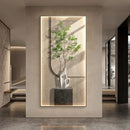 Axyaa Green Plant Wall Lamp: High-End Living Room Décor & Hallway Ornament