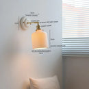 Axyaa Ceramic LED Wall Lamp Sconce Vintage Style for Bathroom Mirror Copper Switch