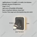 Axyaa LED Reading Wall Lamp USB Charging for Hotel Corridor Bedroom Interiors