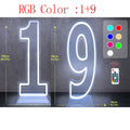 Axyaa Neon Double Digit Acrylic Digital Light for Birthday Party